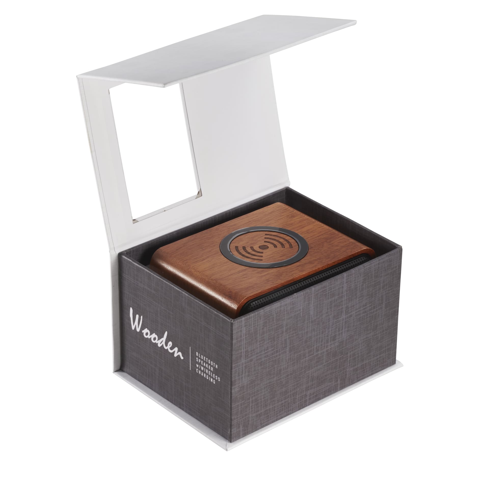 Custom Wood Bluetooth Speaker with Wireless Charging Pad | Design Online