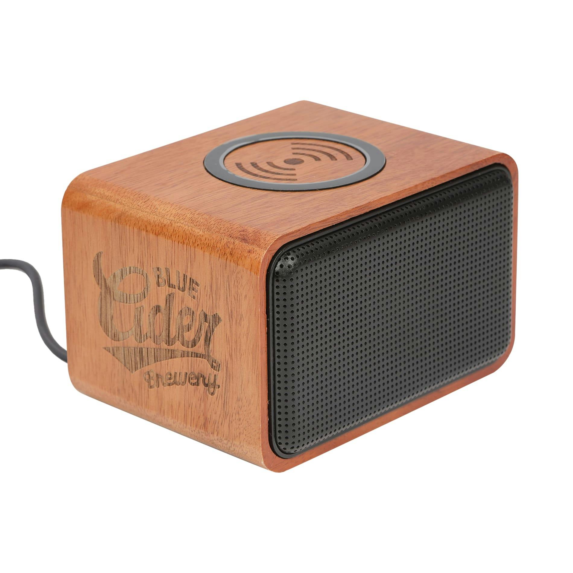 Wood Bluetooth Speaker with Wireless Charging Pad - additional Image 9