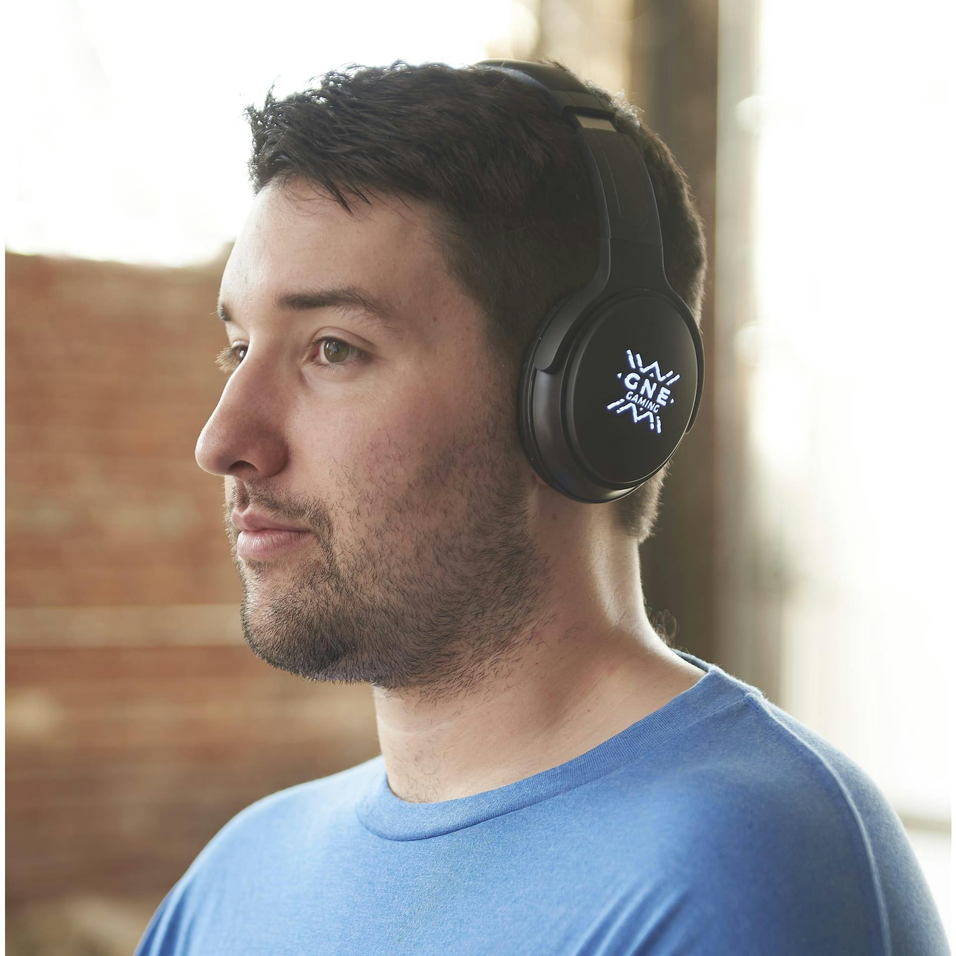 Light Up Logo Bluetooth Headphones - additional Image 1