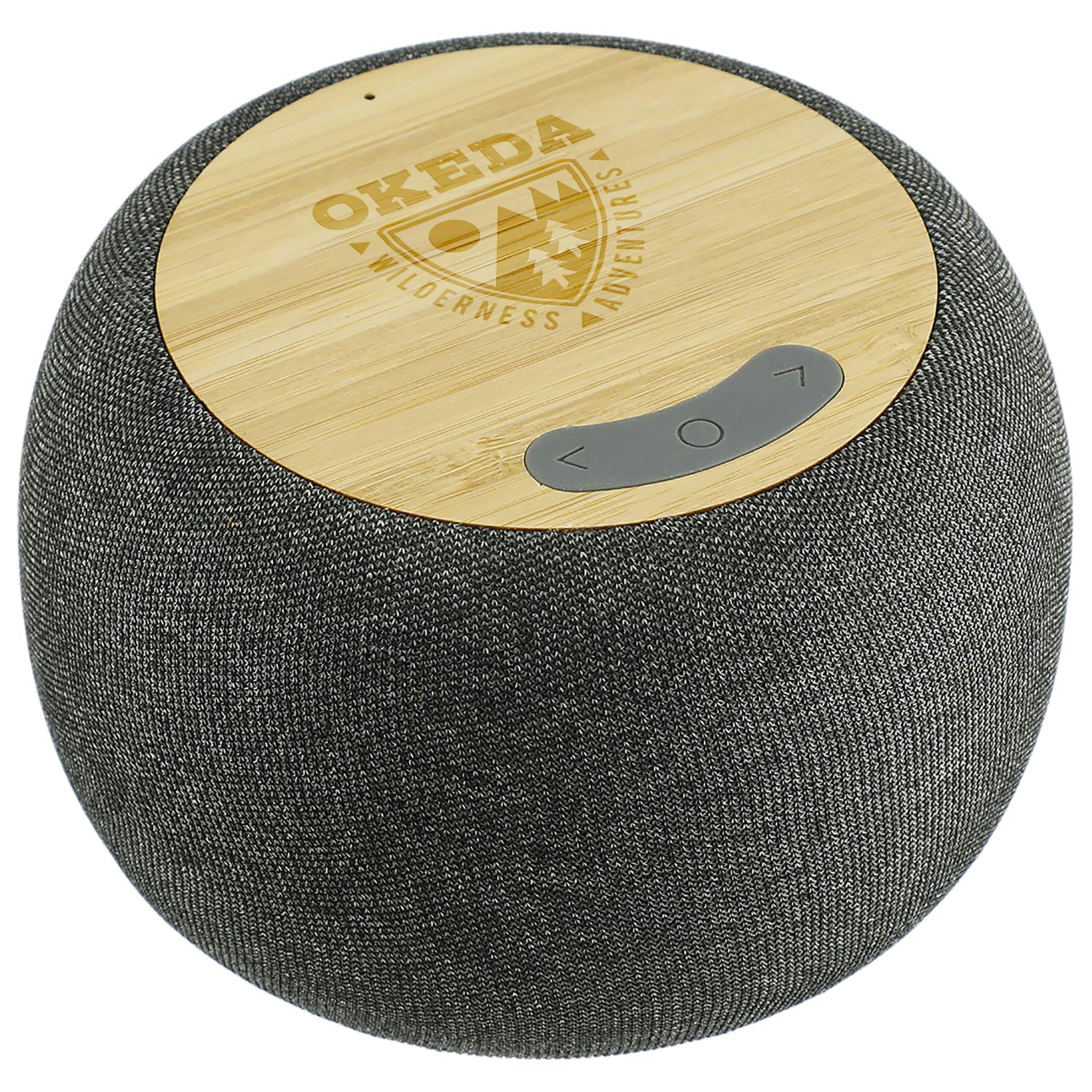 Garm Fabric & Bamboo Speaker with Wireless Chargin - additional Image 4