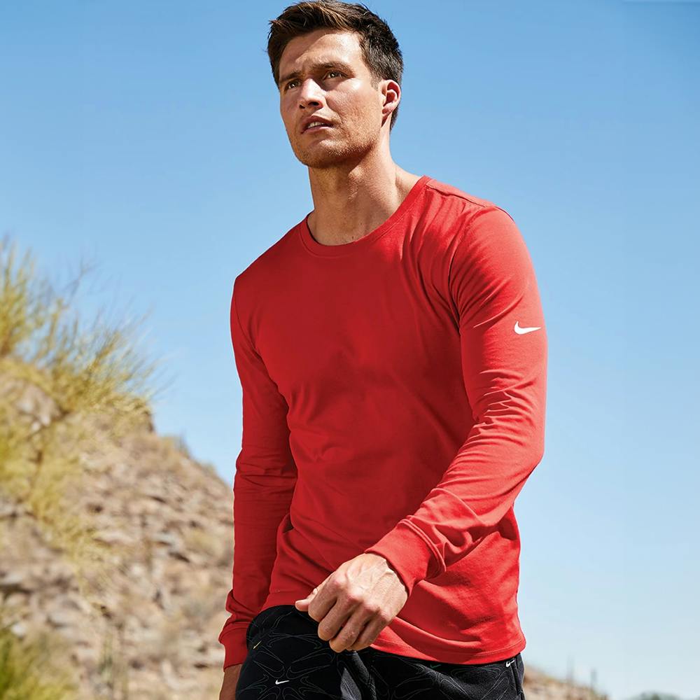 Nike Dri-Fit Cotton/Poly Long Sleeve Tee - additional Image 1