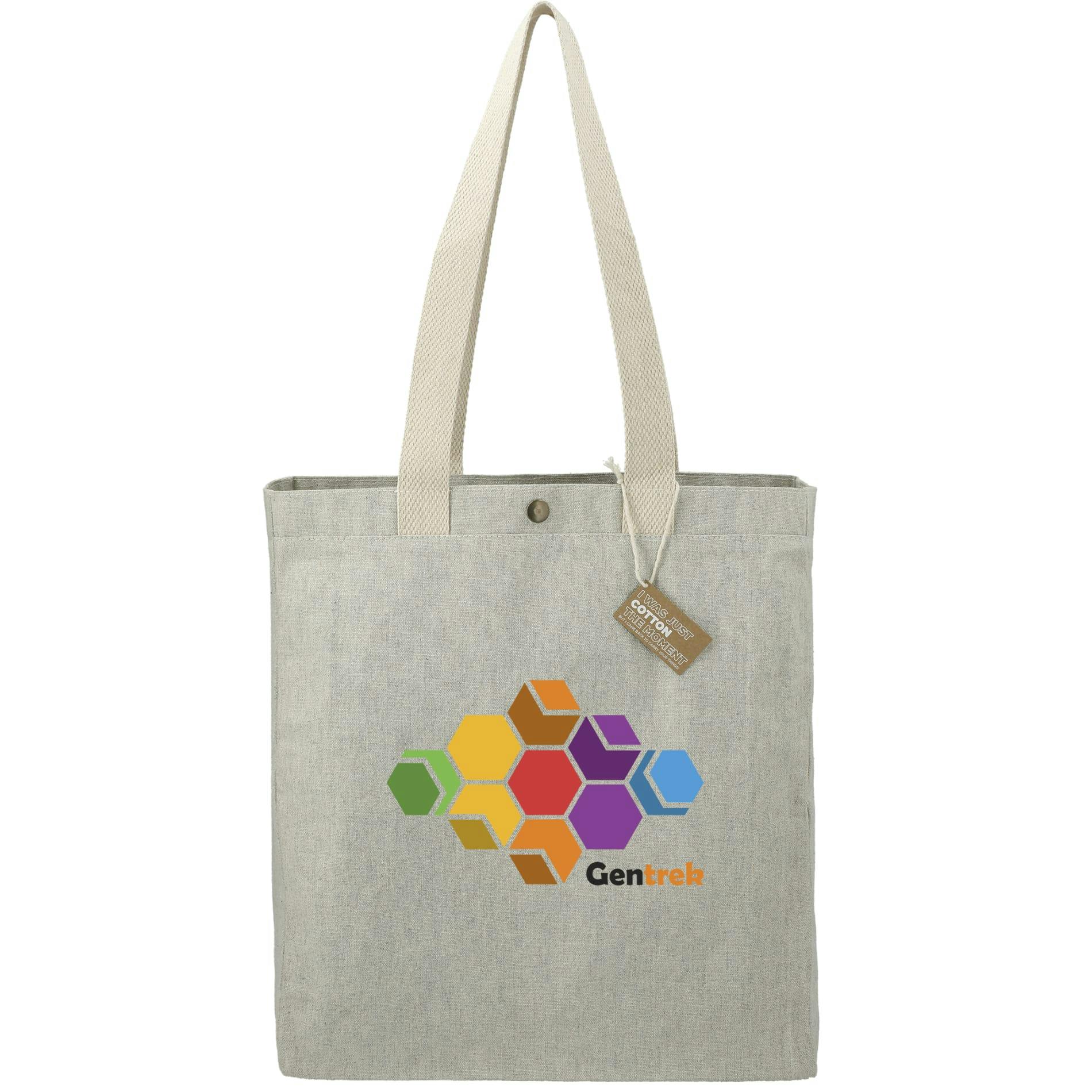 Repose 10oz Recycled Cotton Box Tote w/Snap - additional Image 2