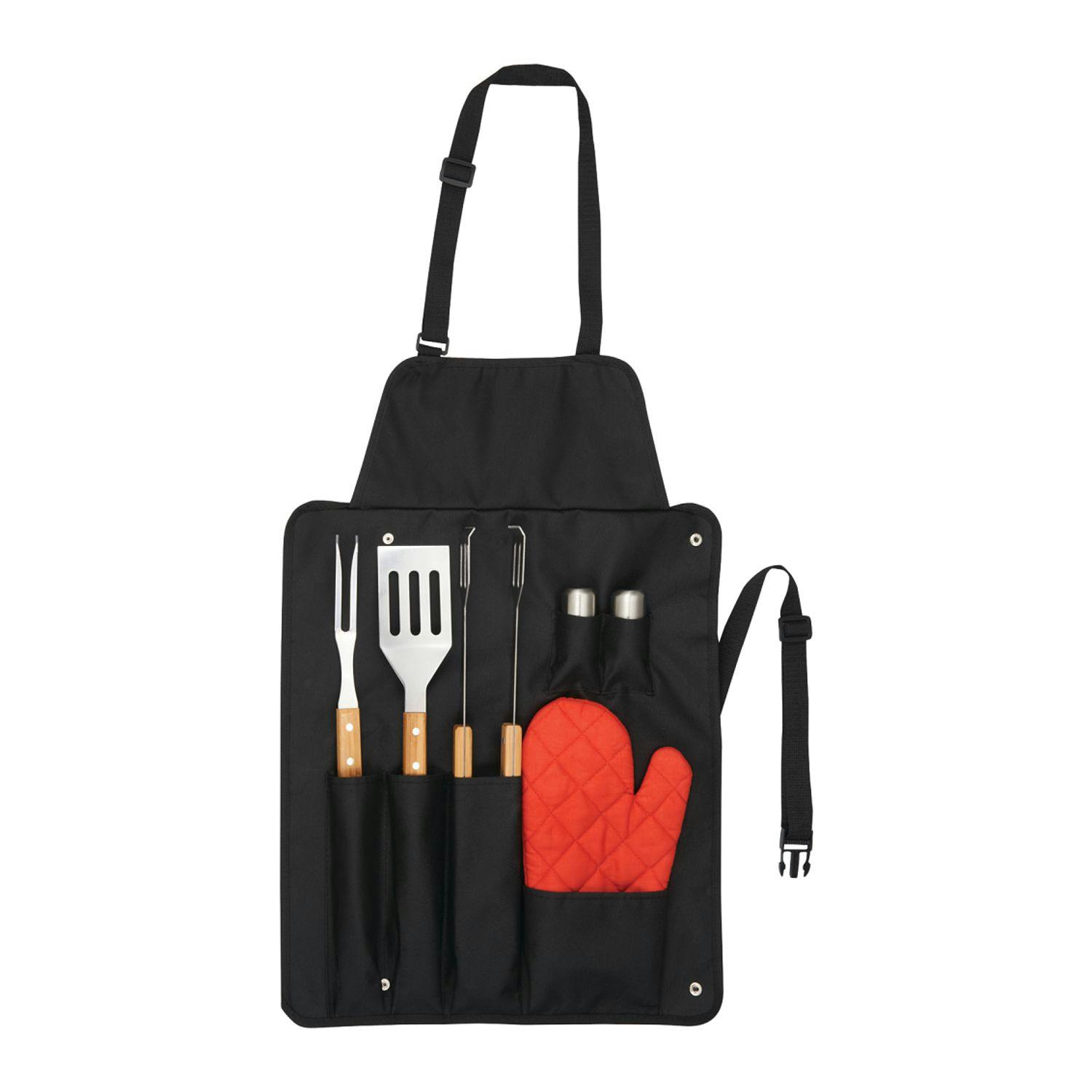 BBQ Now Apron and 7 piece BBQ Set - additional Image 2