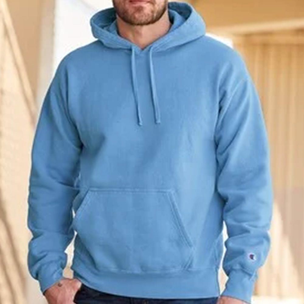 Champion reverse weave blue pigment dyed hoodie sale