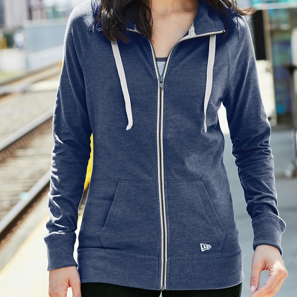New Era Women's Sueded Cotton Blend Full Zip Hoodie - additional Image 1