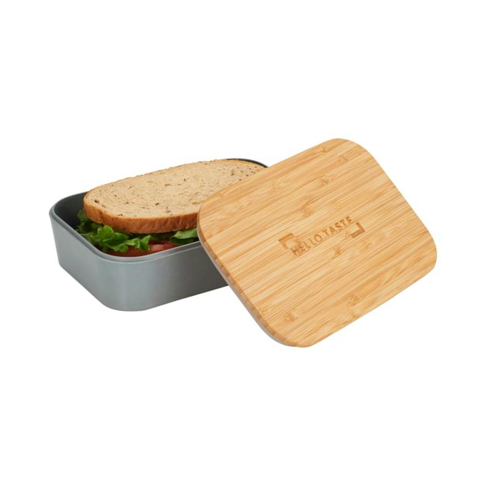 Bamboo Fiber Lunch Box with Cutting Board Lid - additional Image 1
