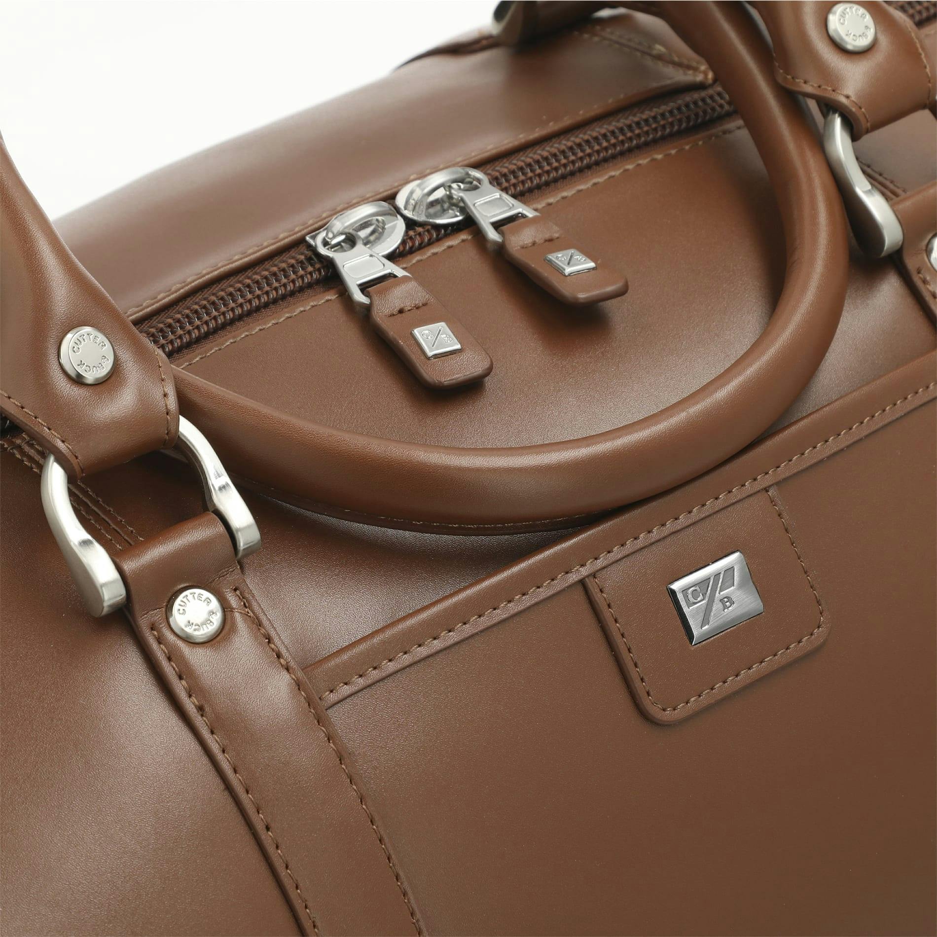 Cutter & Buck® 19" Leather Weekender Duffel Bag - additional Image 1