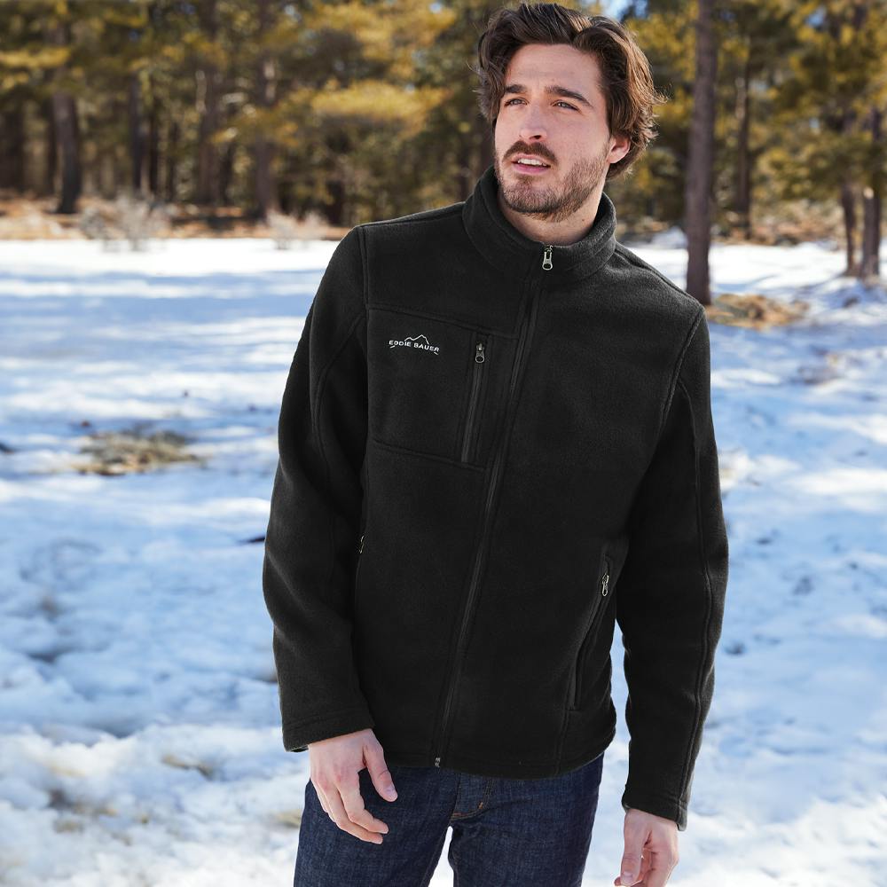Eddie Bauer Full-Zip Fleece Jacket — Custom Logo USA