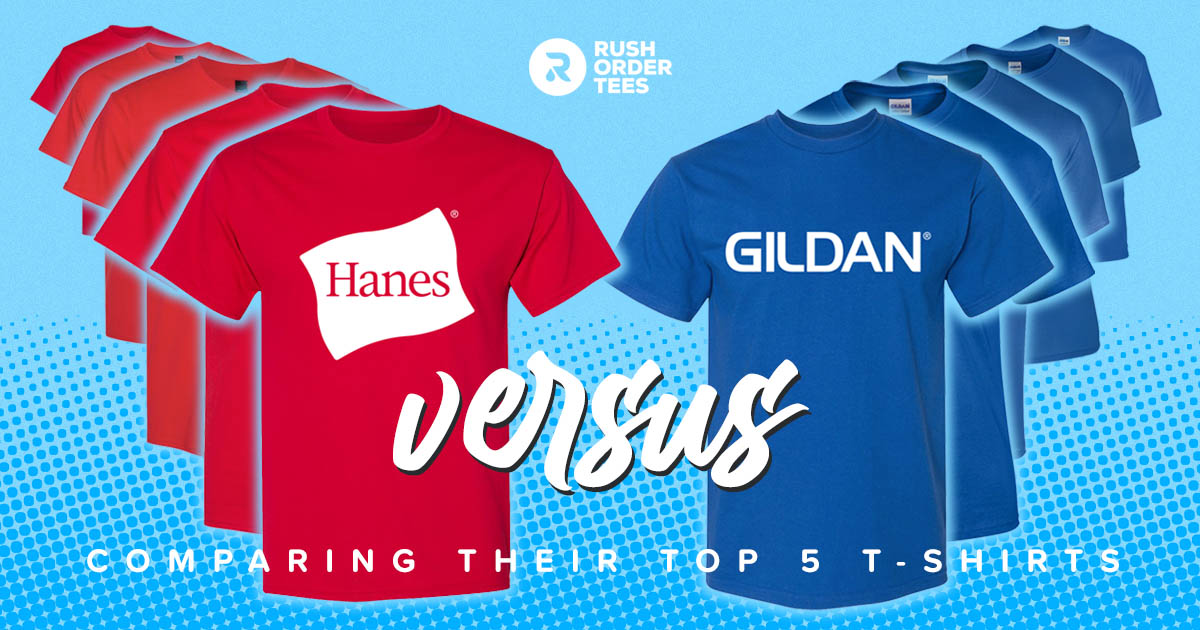 Gildan ultra 2025 vs hanes tagless