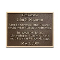 Commemorative Retirement Plaque