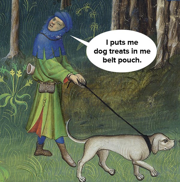 dog with gucci belt meme
