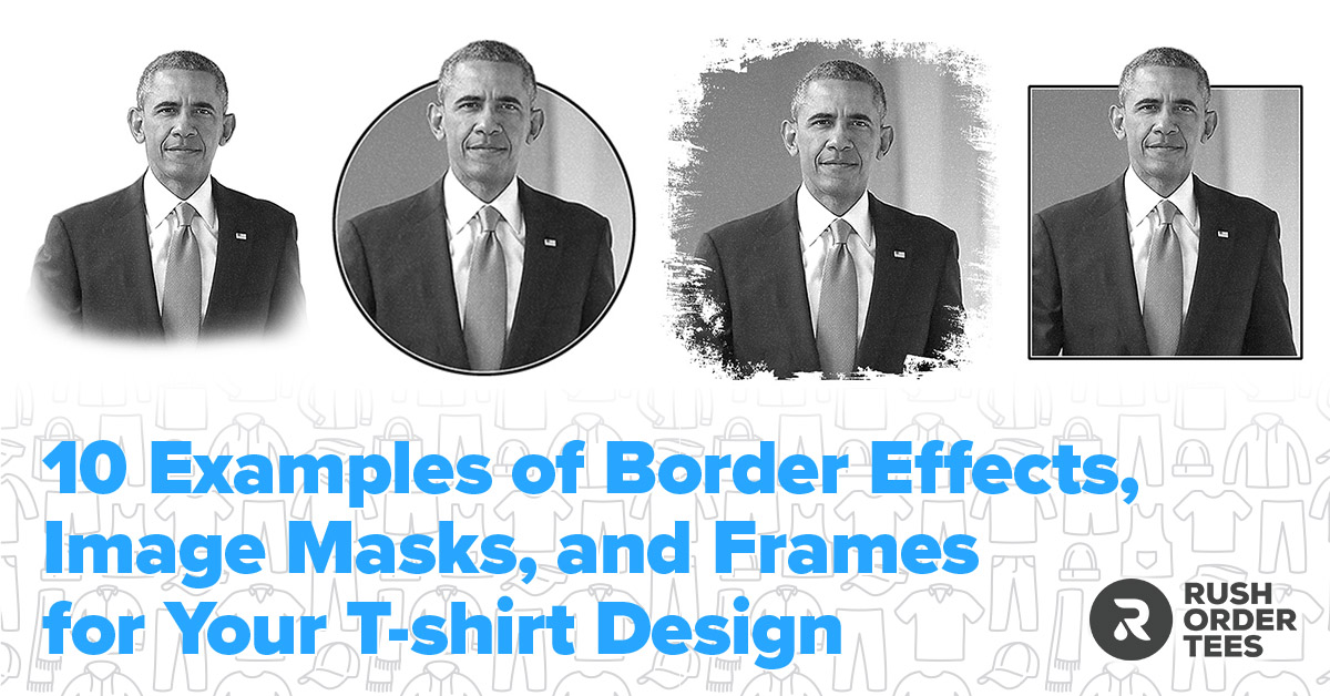 10 Borders, Outlines And Frames To Make Better Photo T Shirts