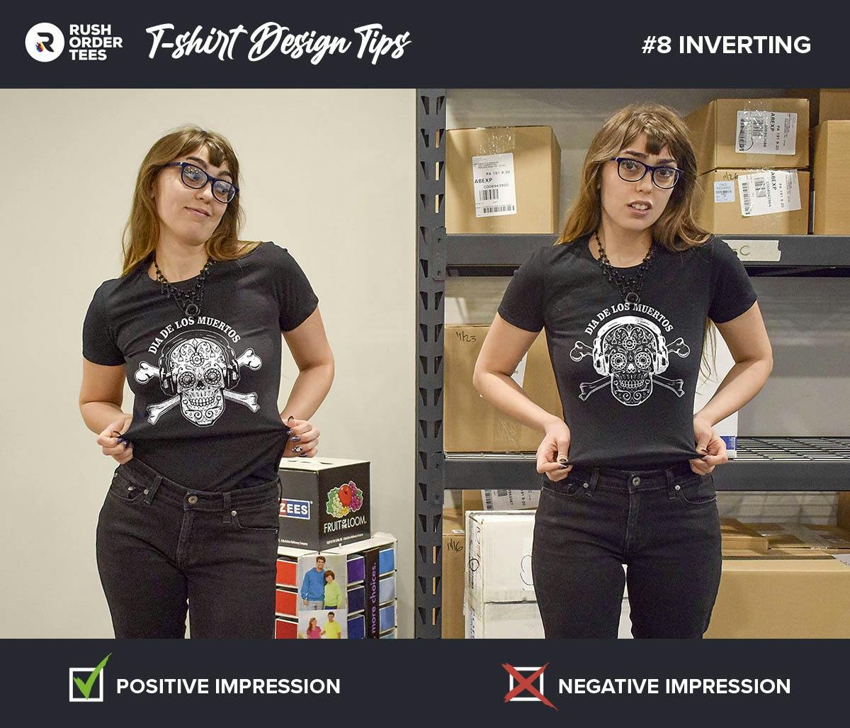 T-shirt Design Tip #8 - Invert negative images.