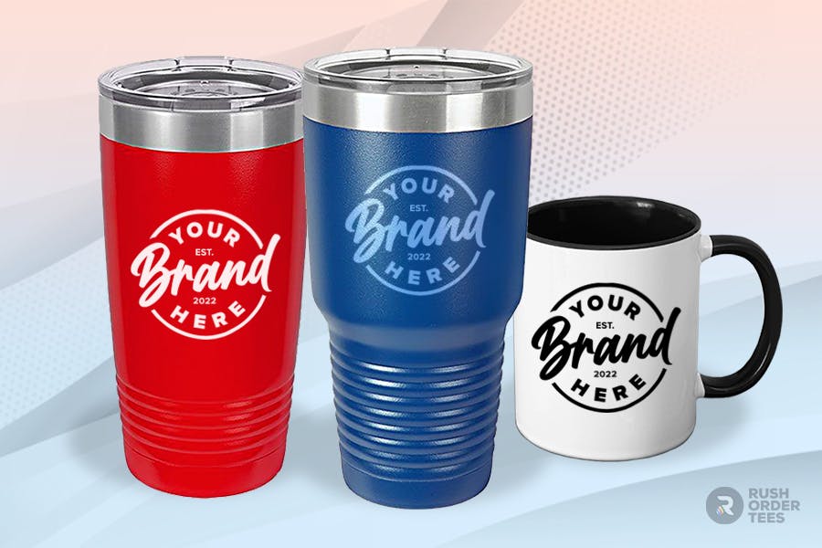 printed drinkware swag idea