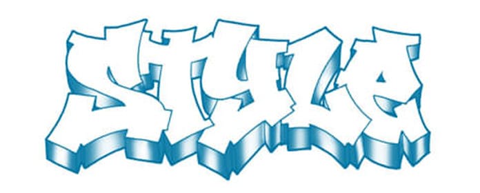 Graffiti shadow font