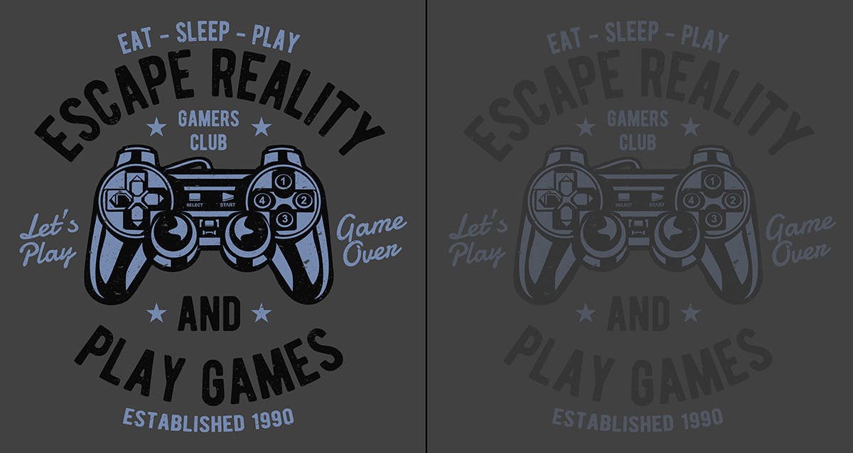 Let's play the game Shirt print template, typography design for