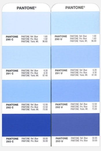 pms color chart blue