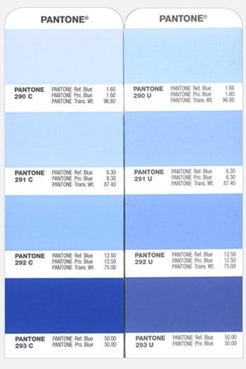 Pantone coated vs uncoated