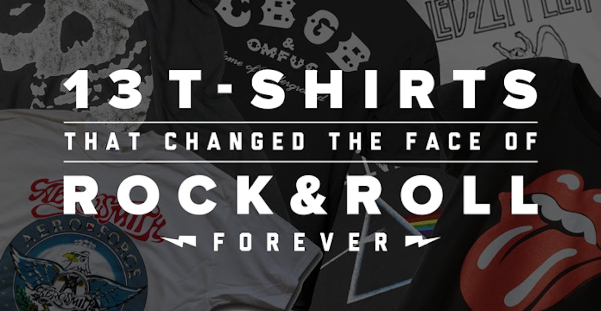 13 t-shirts that changed the face of rock and roll