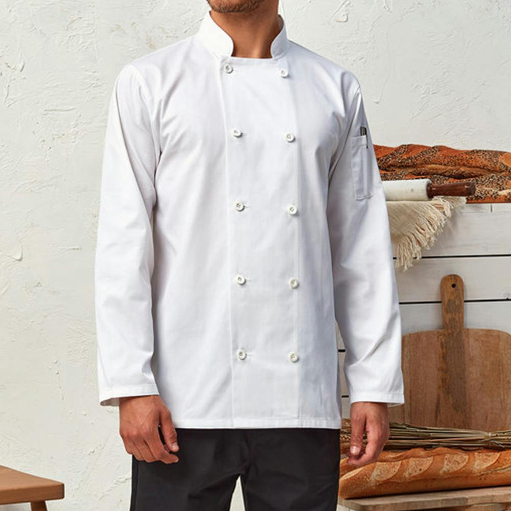 Artisan Collection by Reprime Long-Sleeve Recycled Chef's Coat - additional Image 1