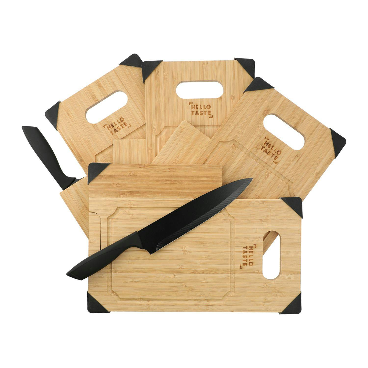 Bamboo Cutting Board with Knife - additional Image 1