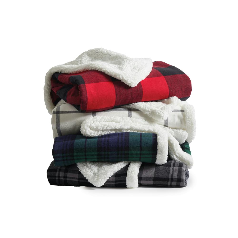 Port Authority Flannel Sherpa Blanket - additional Image 1