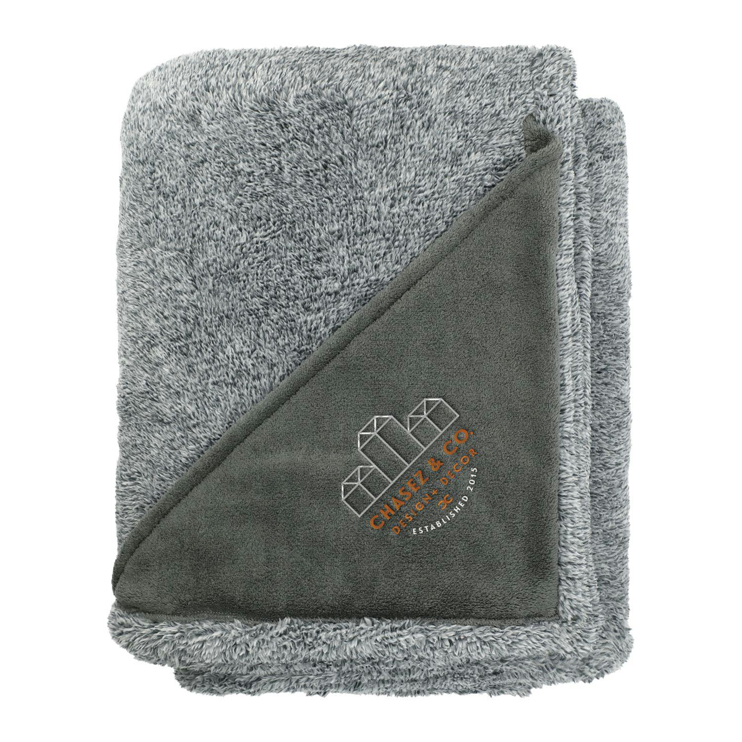Heathered Fuzzy Fleece Blanket - additional Image 1