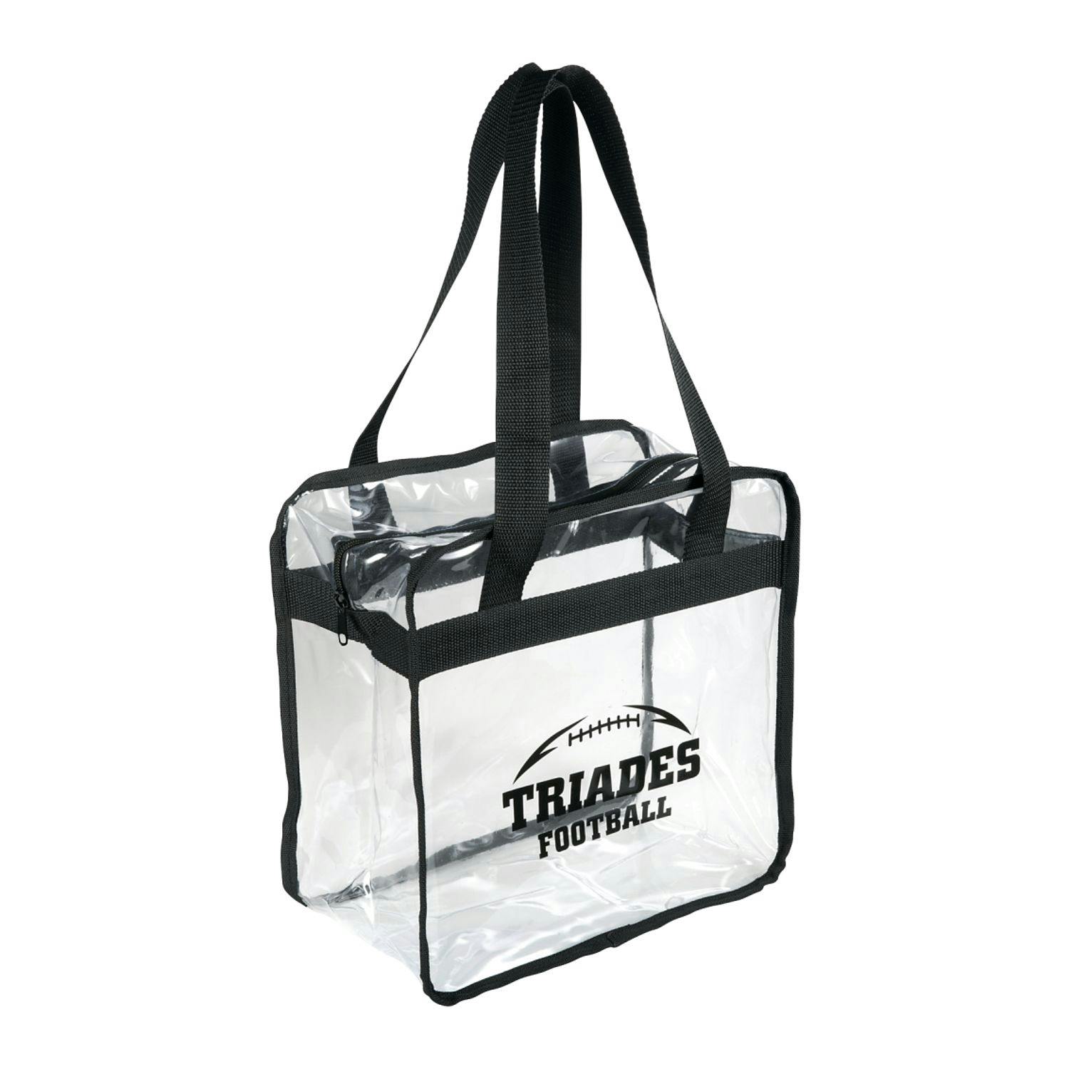 Game Day Clear Zippered Safety Tote - additional Image 1