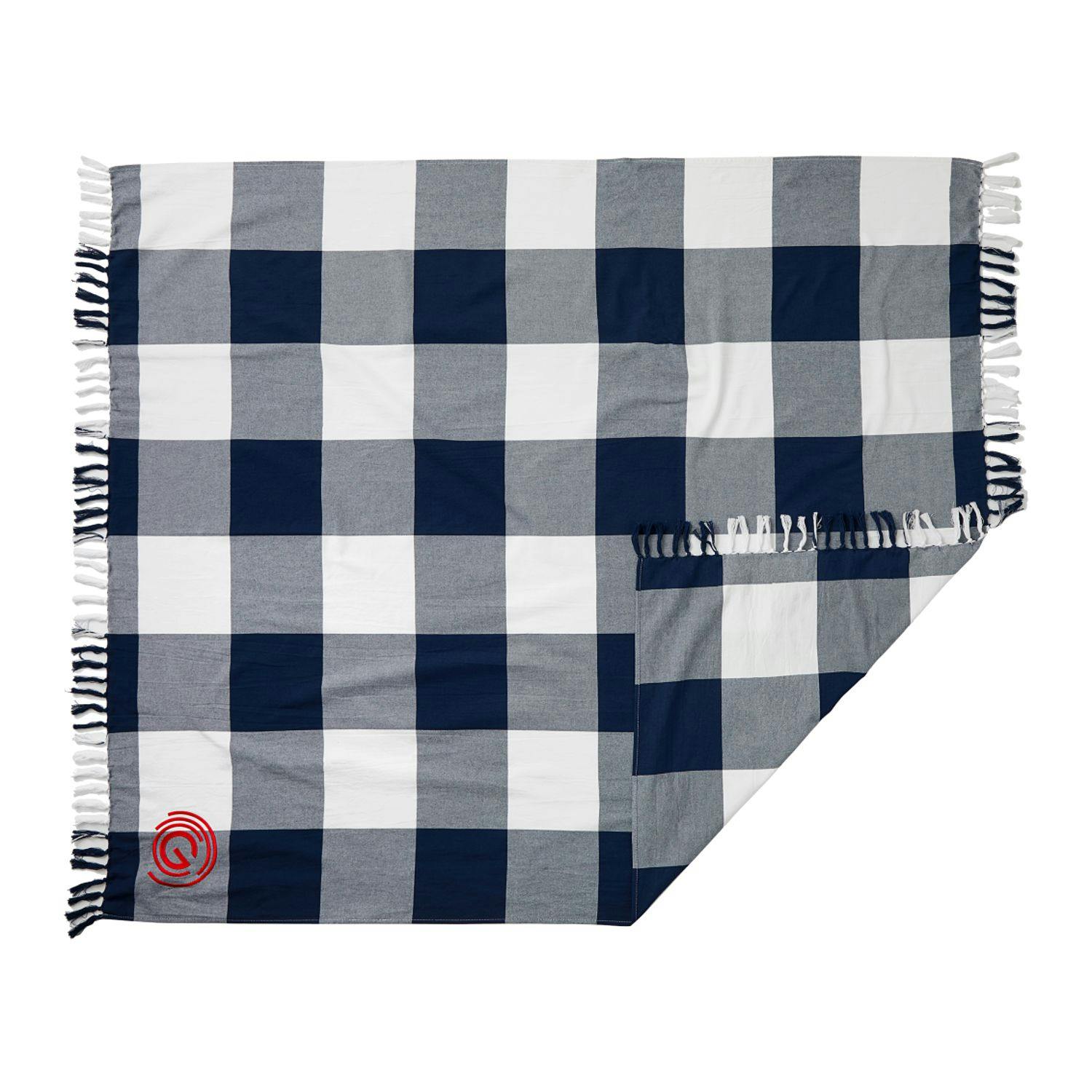 Field & Co. 100% Organic Cotton Check Throw Blanke - additional Image 3