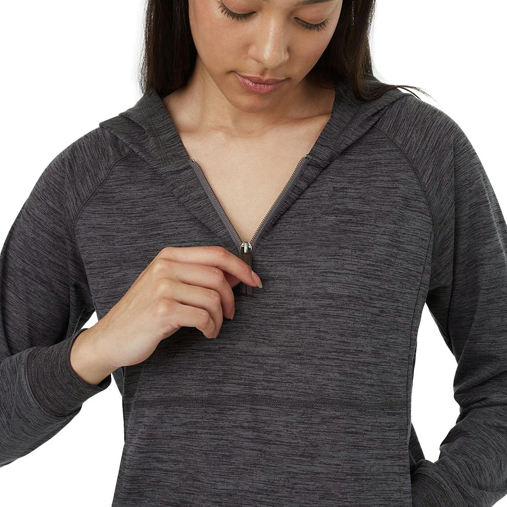TenTree Women's Stretch Knit Quarter Zip Hoodie - additional Image 1