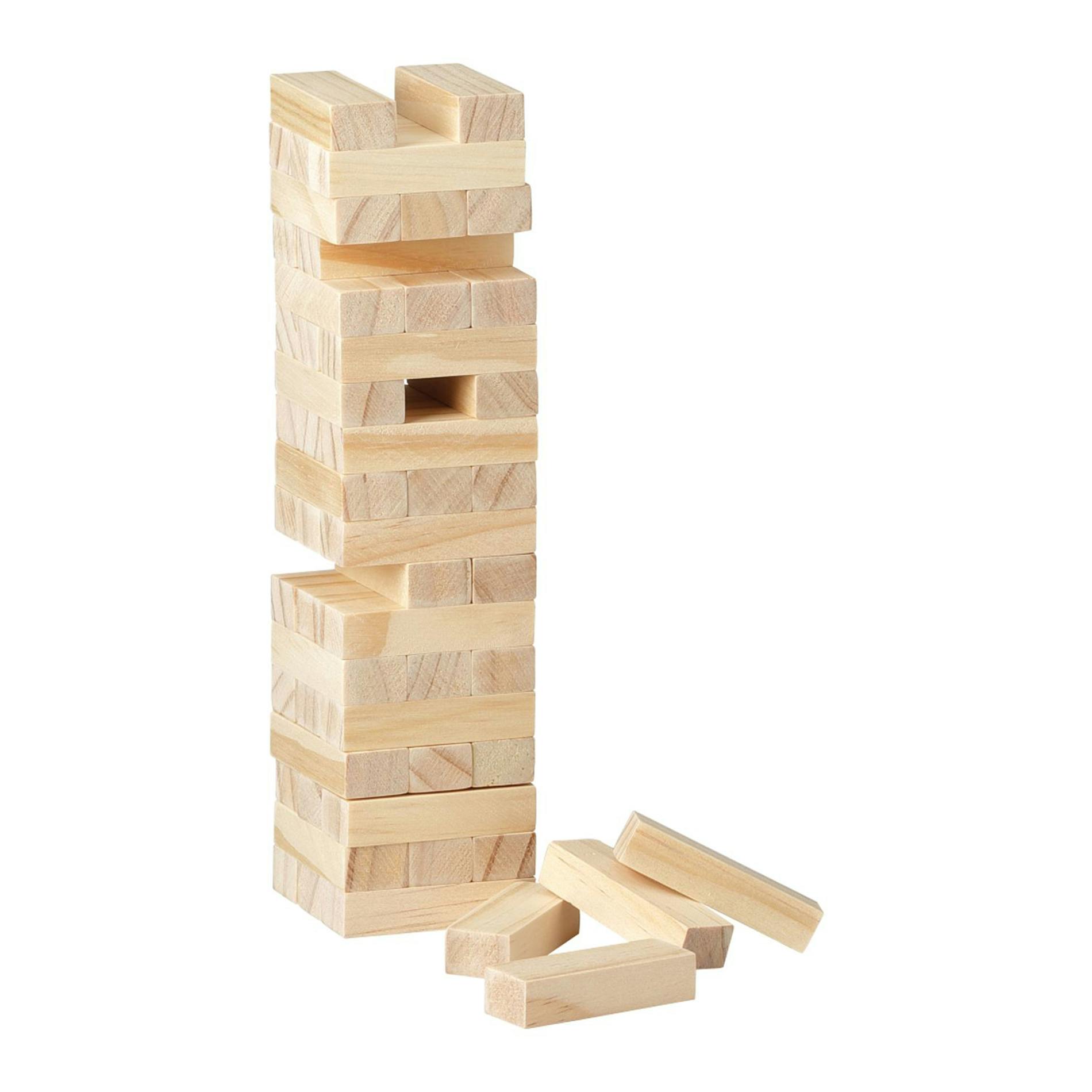 Tumbling Tower Wood Block Stacking Game - additional Image 2