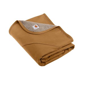 Brown Carhartt Firm Duck Sherpa-Lined Blanket