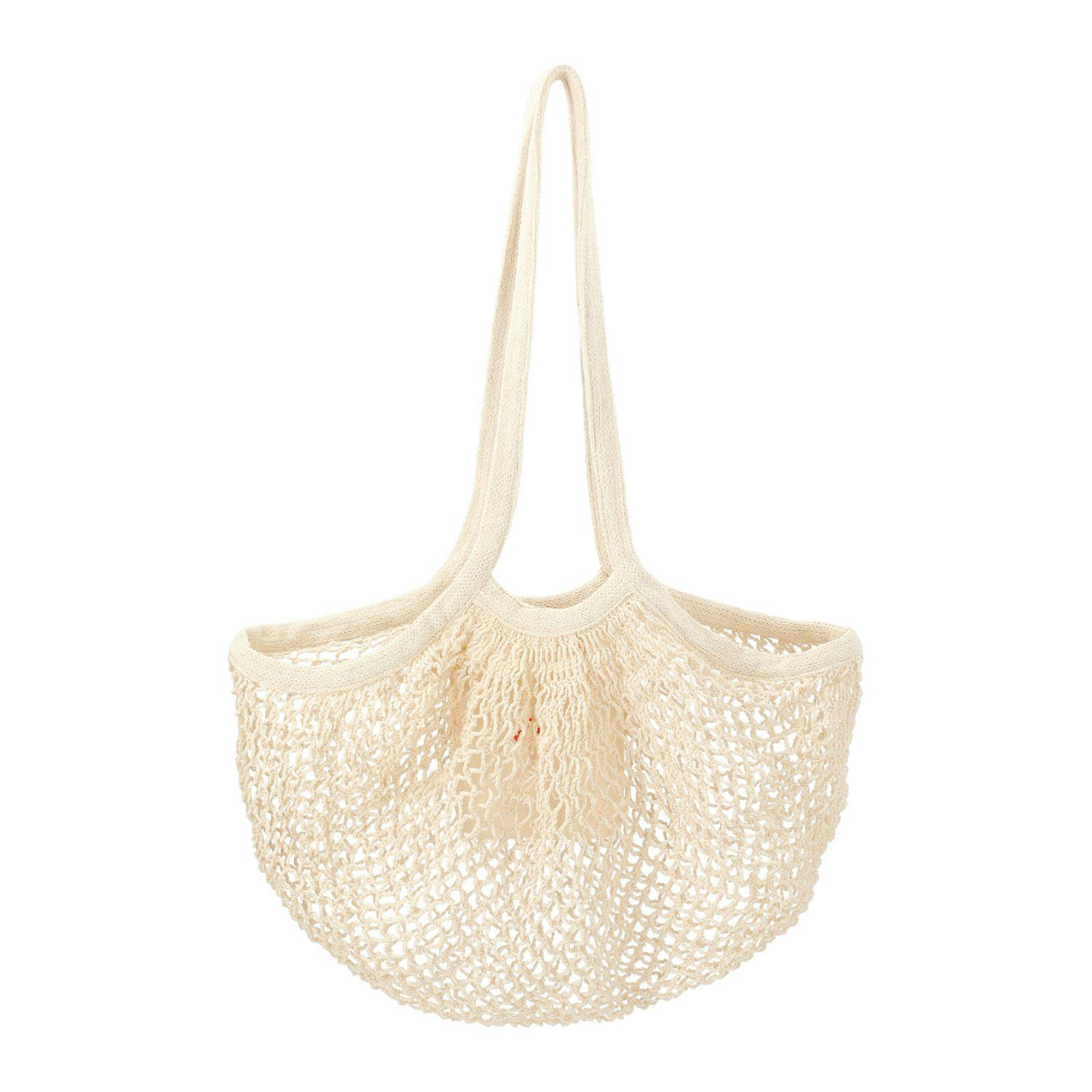 Riviera Cotton Mesh Market Bag w/Zippered Pouch - additional Image 1