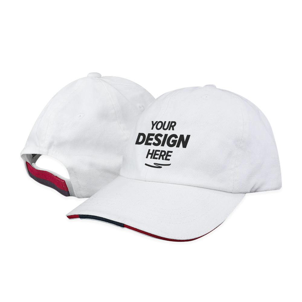 Port Authority Sandwich Bill Cap with Striped Closure - additional Image 1