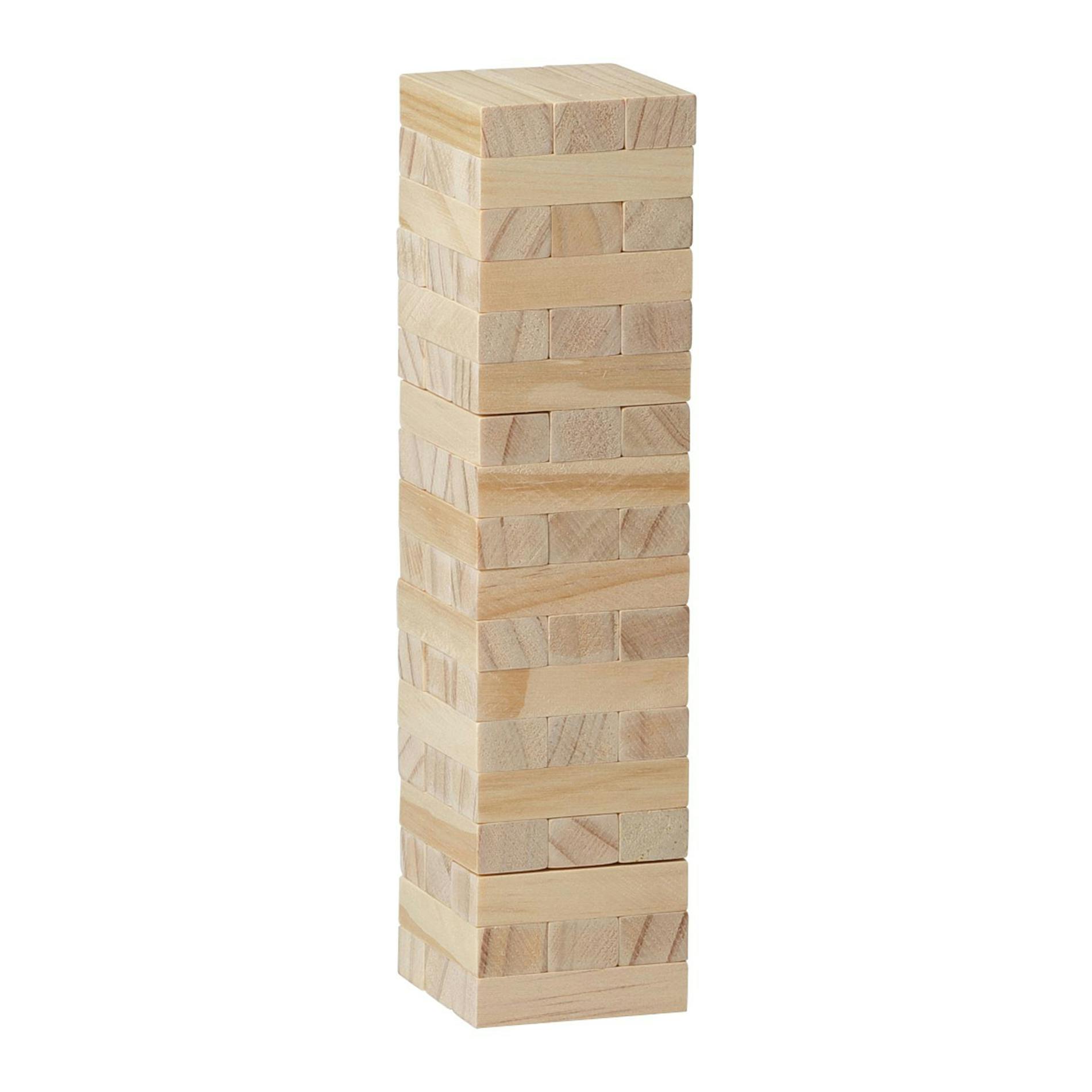 Tumbling Tower Wood Block Stacking Game - additional Image 1