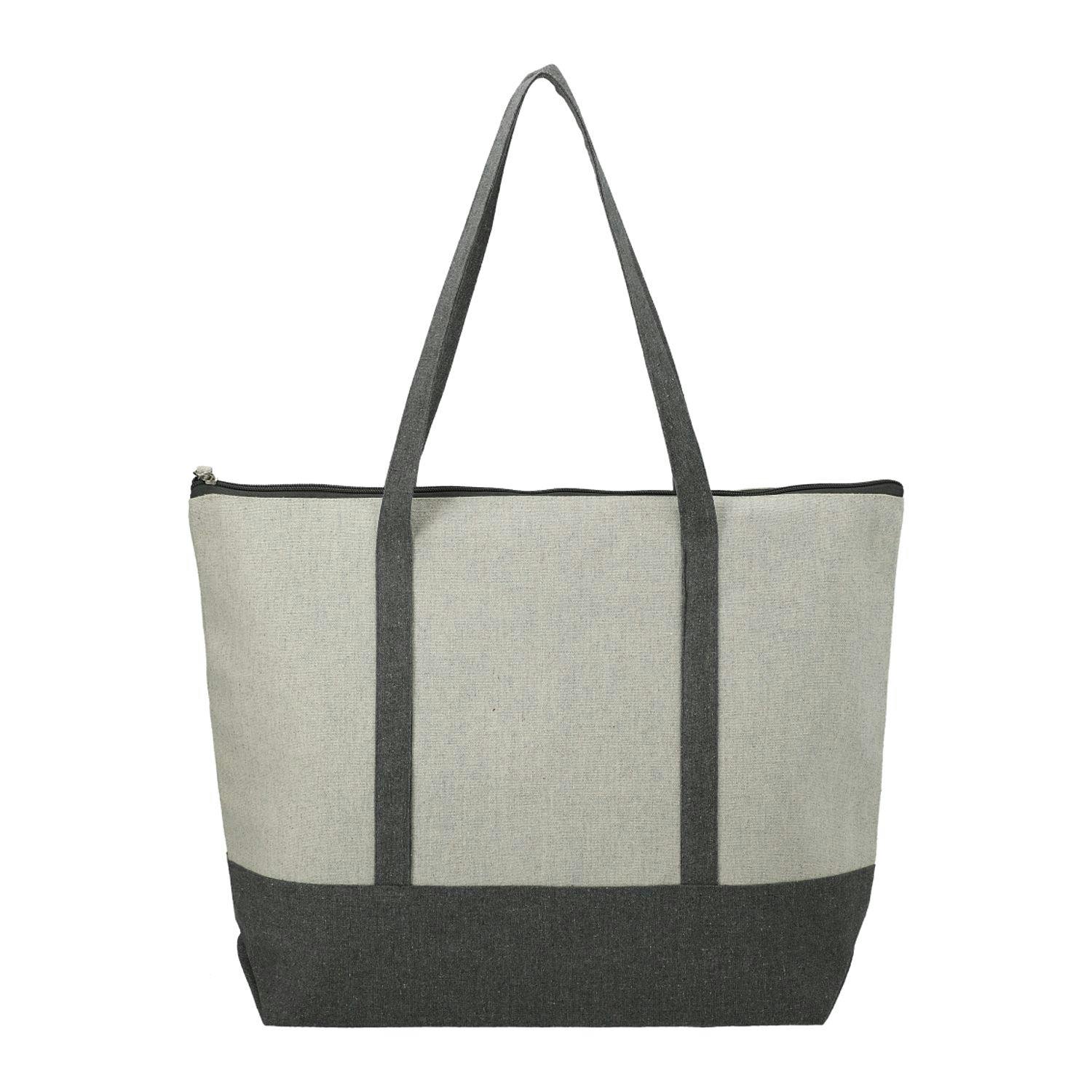 Repose 10oz Recycled Cotton Zippered Tote - additional Image 1