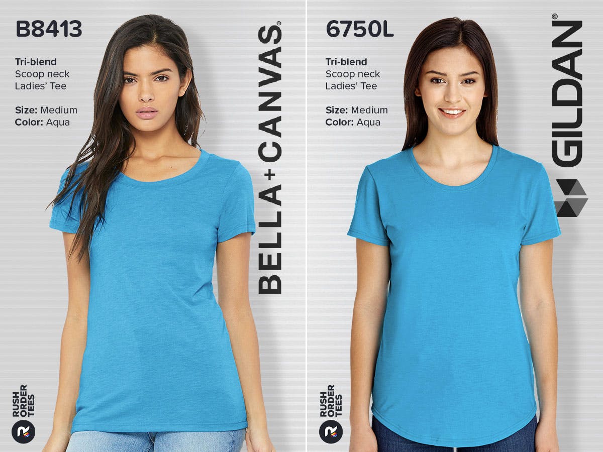 Bella Canvas Vs Gildan Comparing 5 Of Their Top T Shirts
