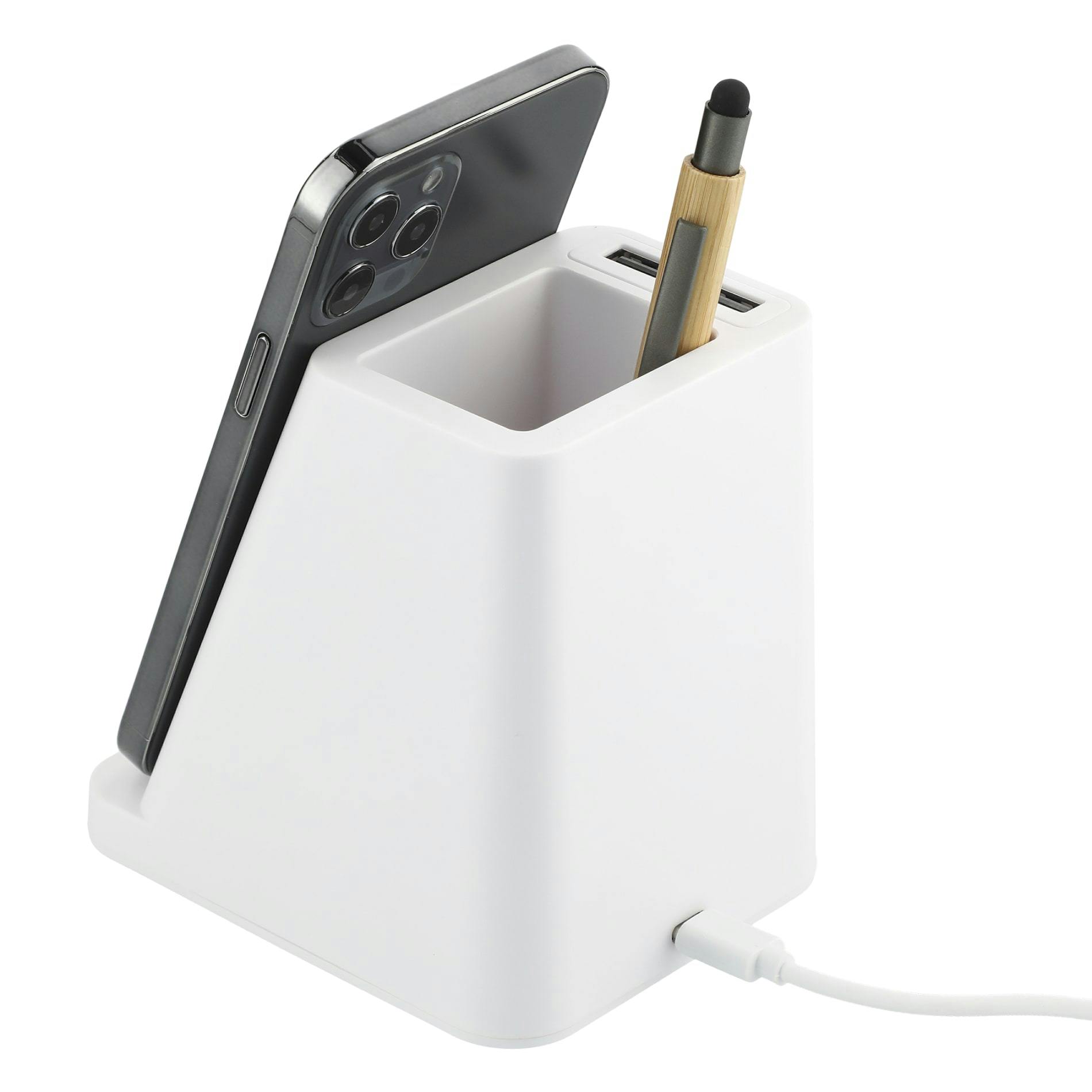 Wireless Charger Pen Holder w/ Dual Outputs - additional Image 4