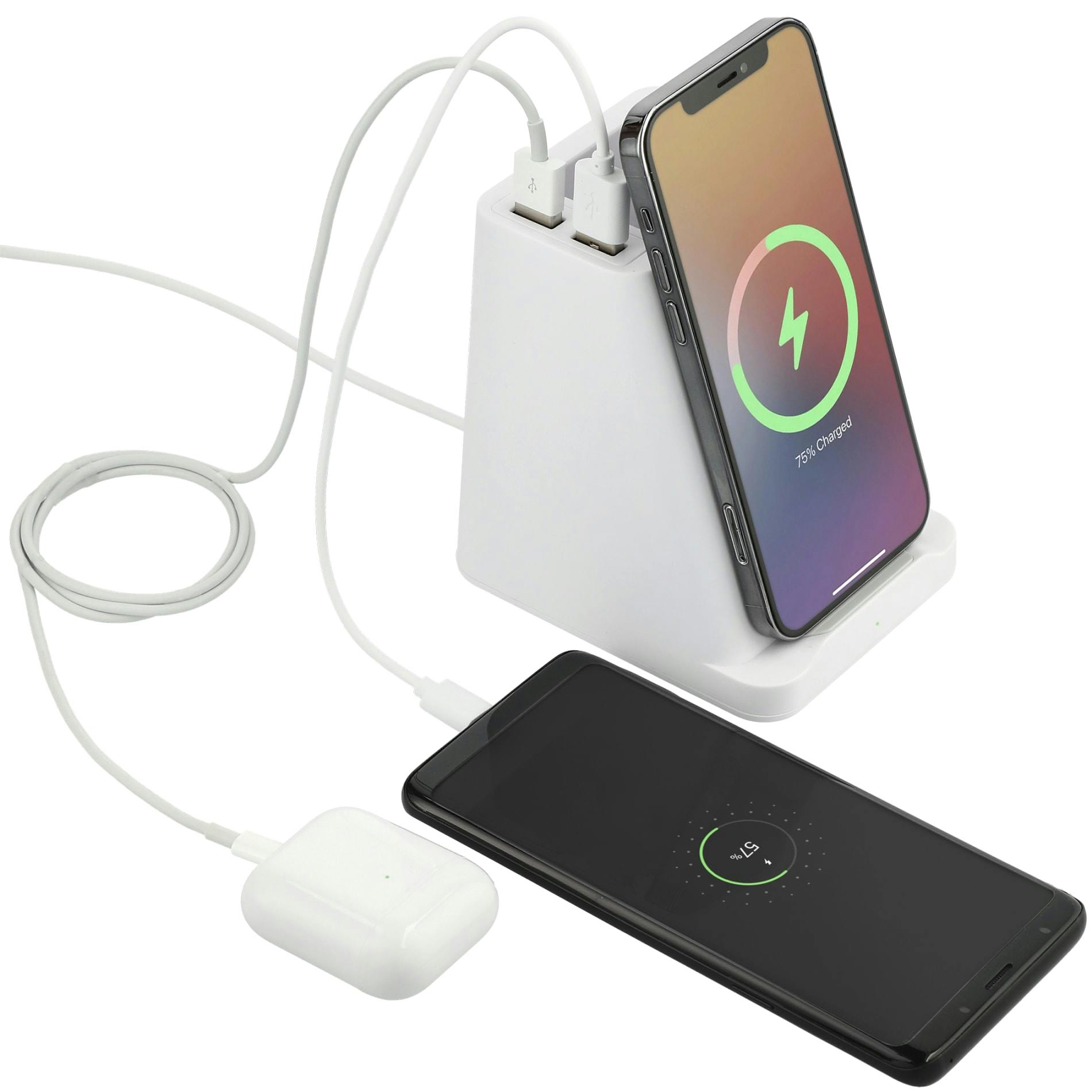 Wireless Charger Pen Holder w/ Dual Outputs - additional Image 1