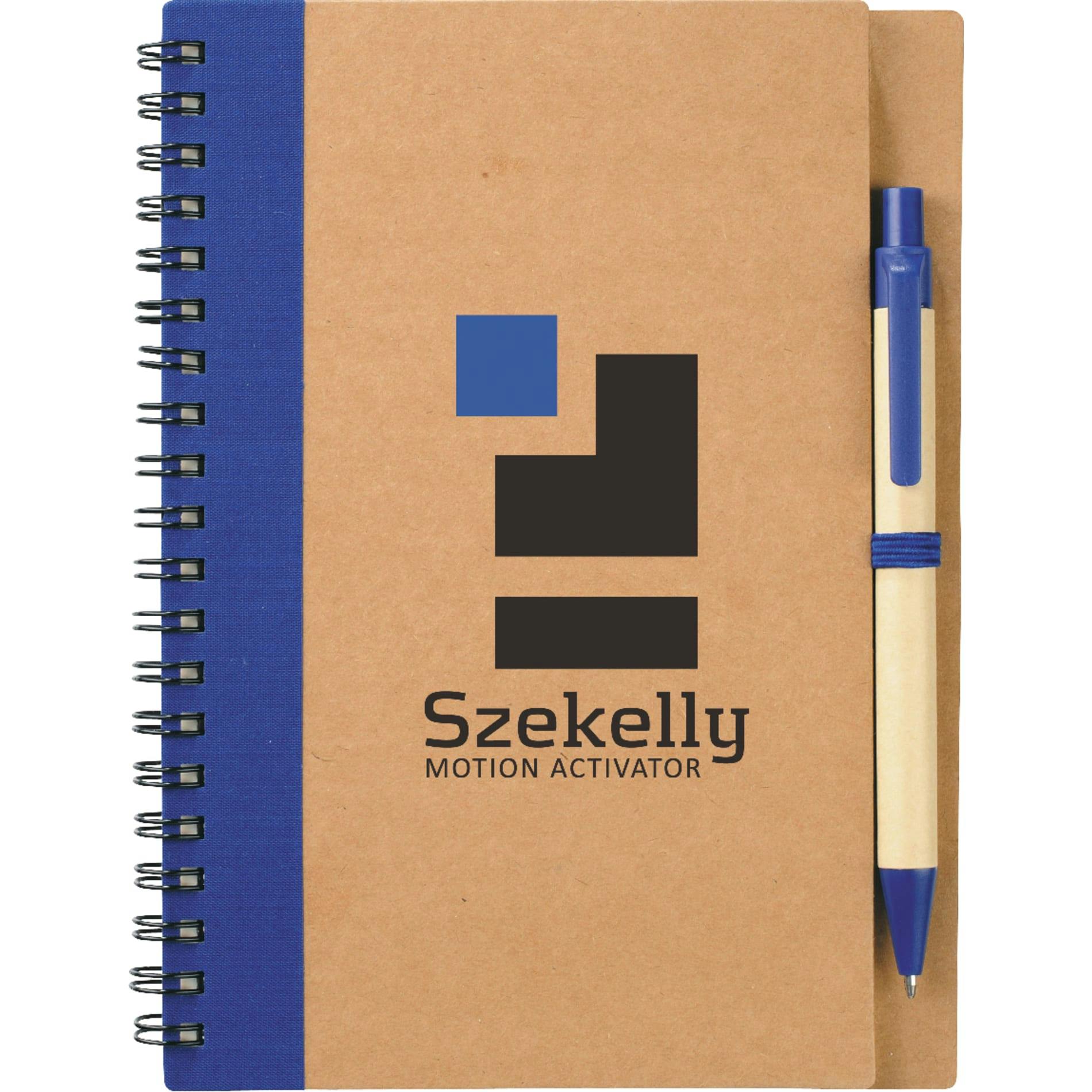 5" x 7" Eco Spiral Notebook with Pen - additional Image 1