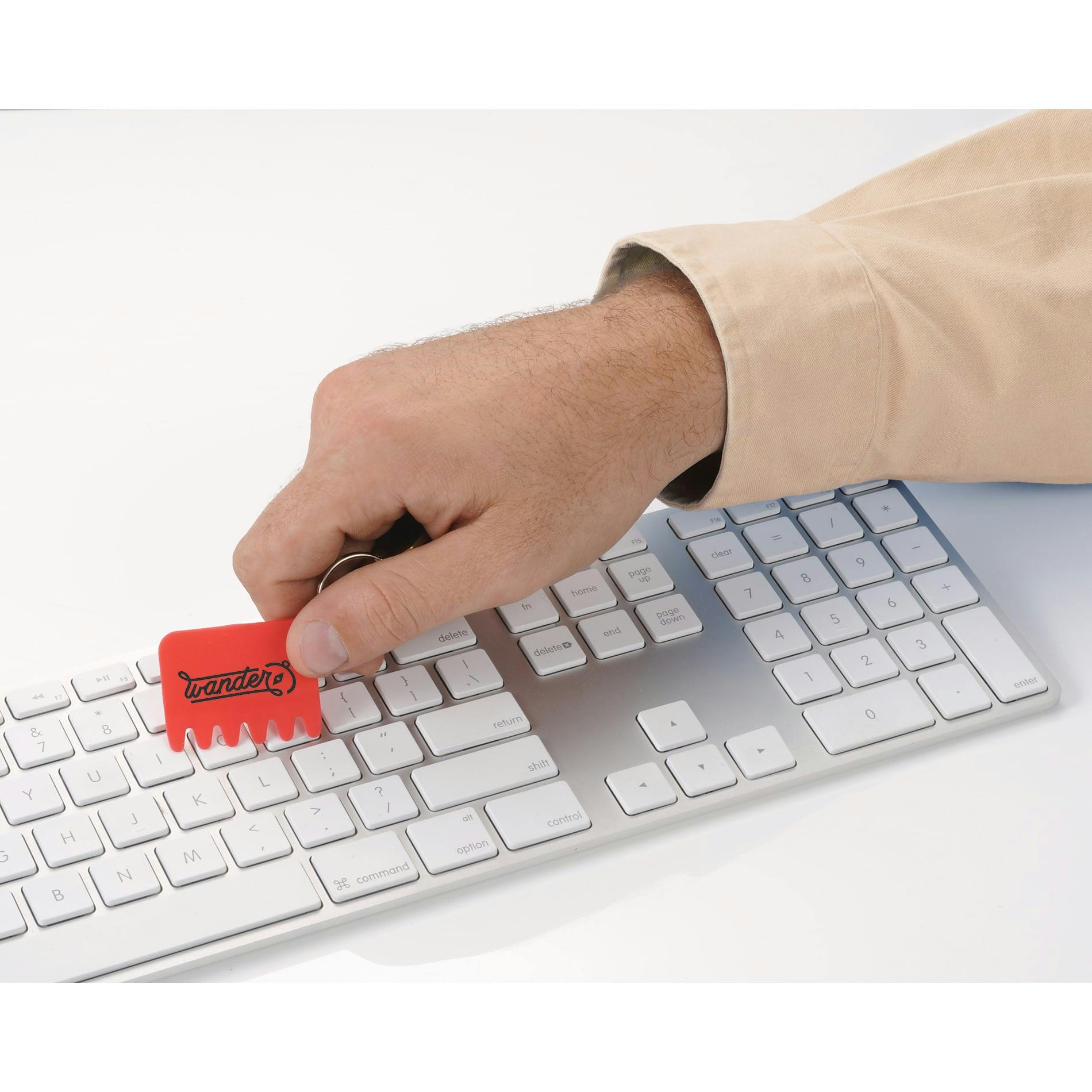 Silicone Keyboard Brush Key Ring - additional Image 2