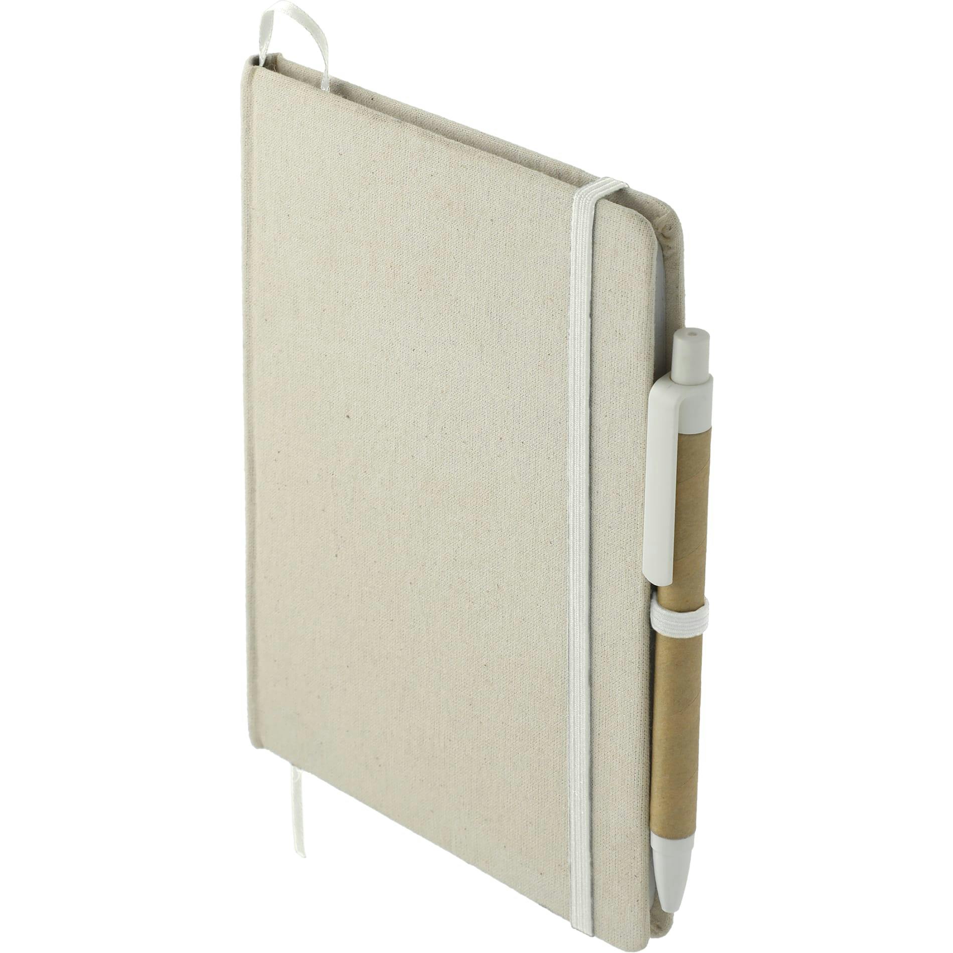 5" x 7" Organic Cotton Bound Notebook w/Pen - additional Image 3