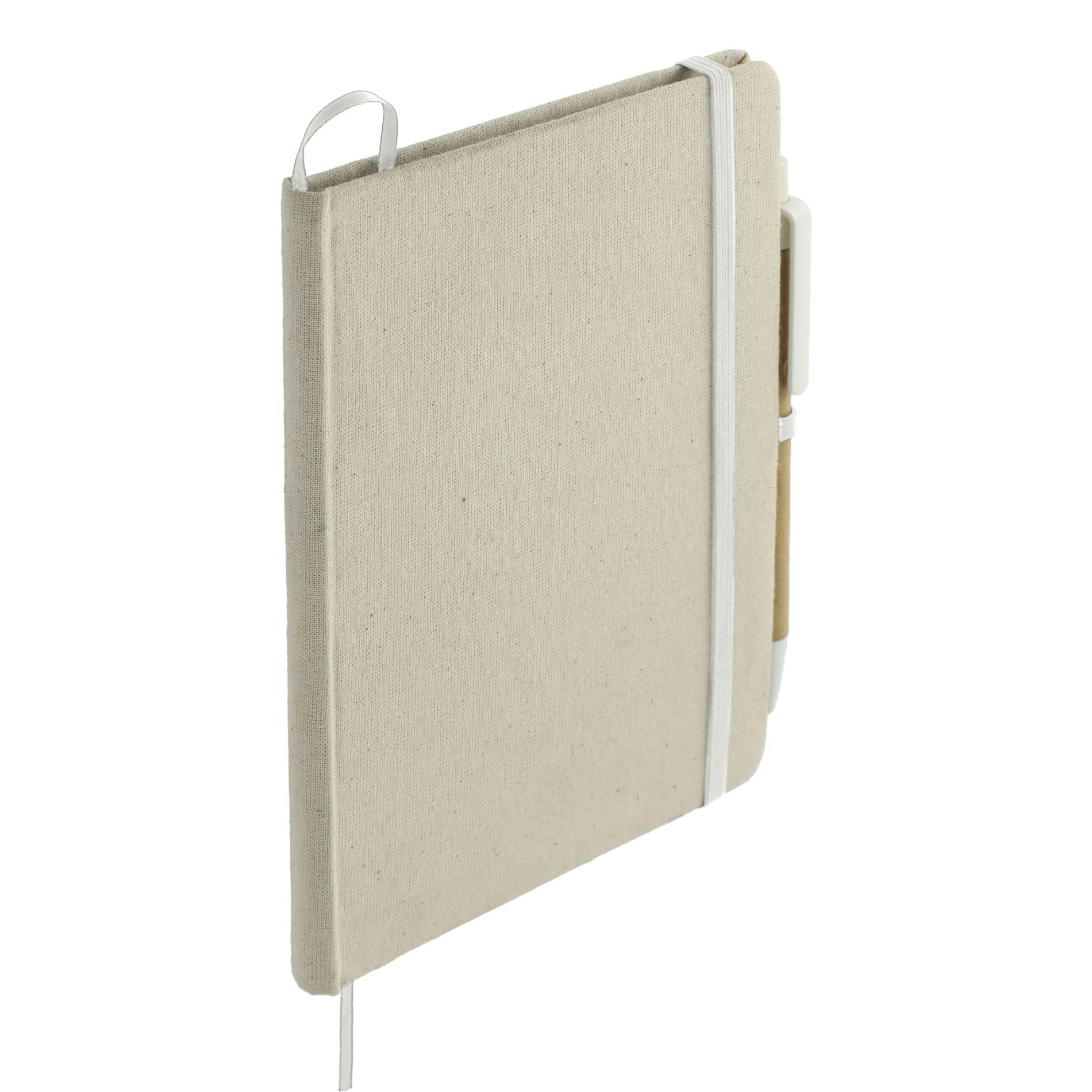 5" x 7" Organic Cotton Bound Notebook w/Pen - additional Image 2