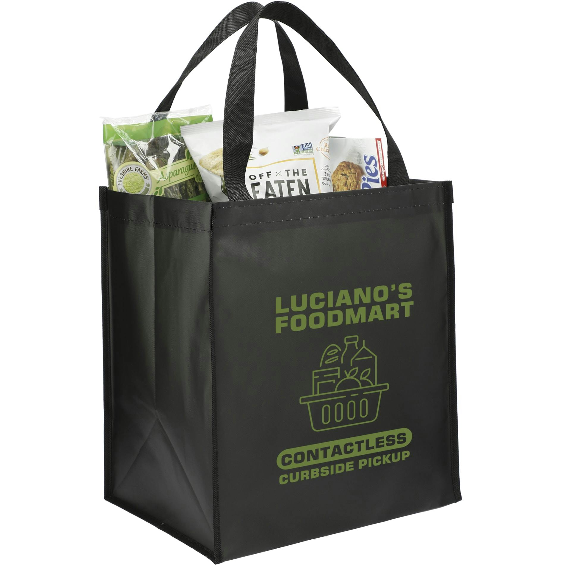 Double Laminated Wipeable Grocery Tote - additional Image 1