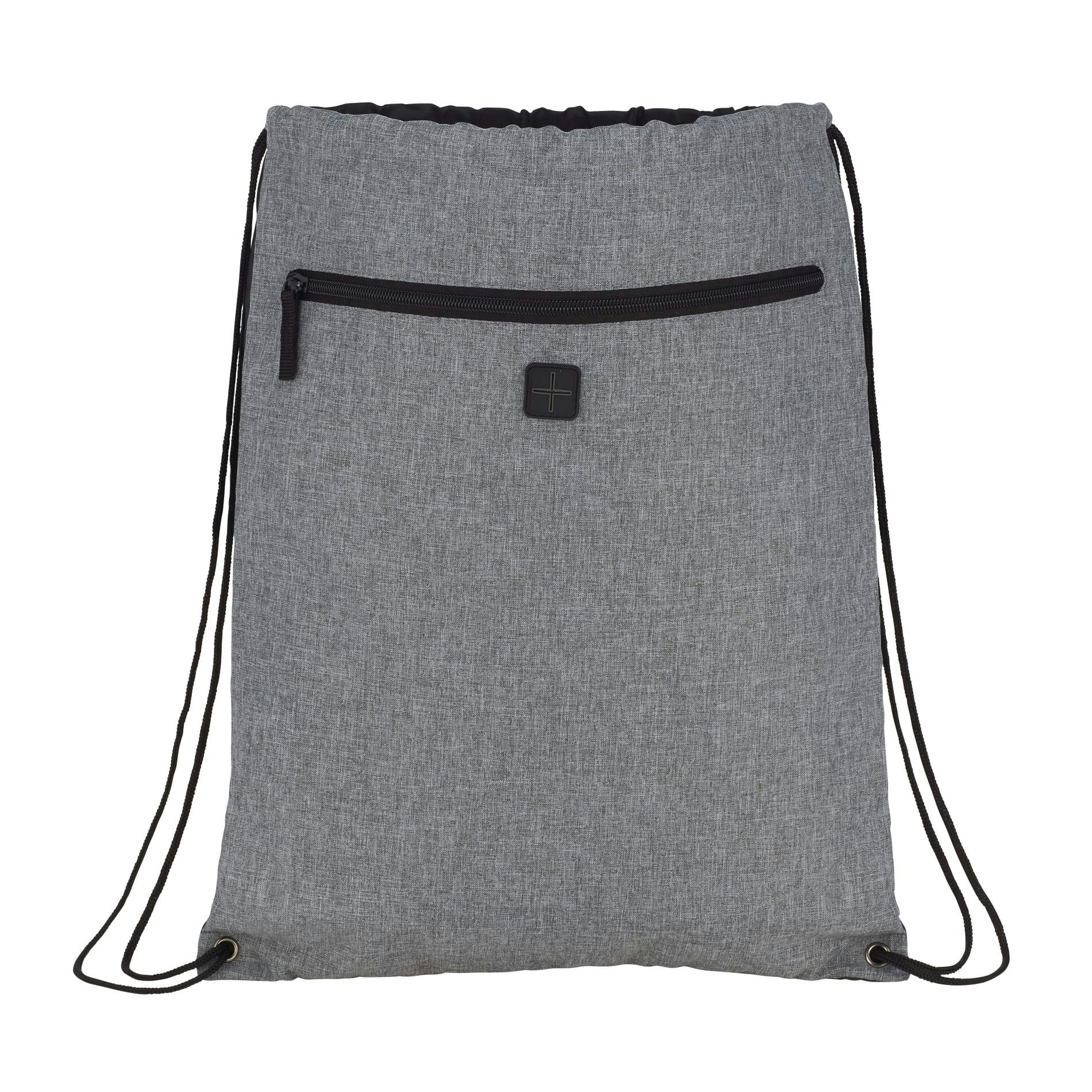 Custom Graphite Drawstring Sportspack w/ Earbud Port | Design Online