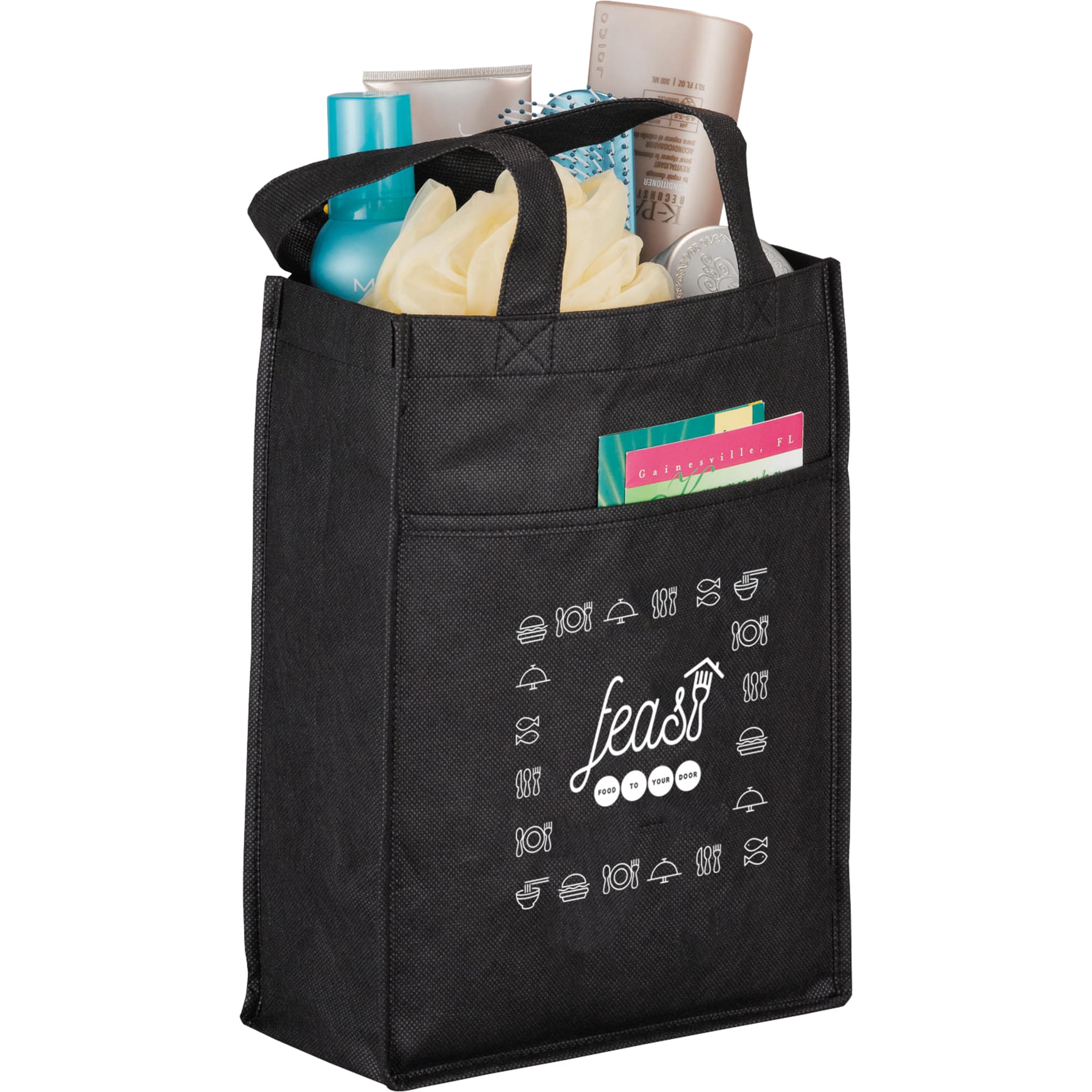 Custom Non-Woven Gift Tote with Pocket | Design Online