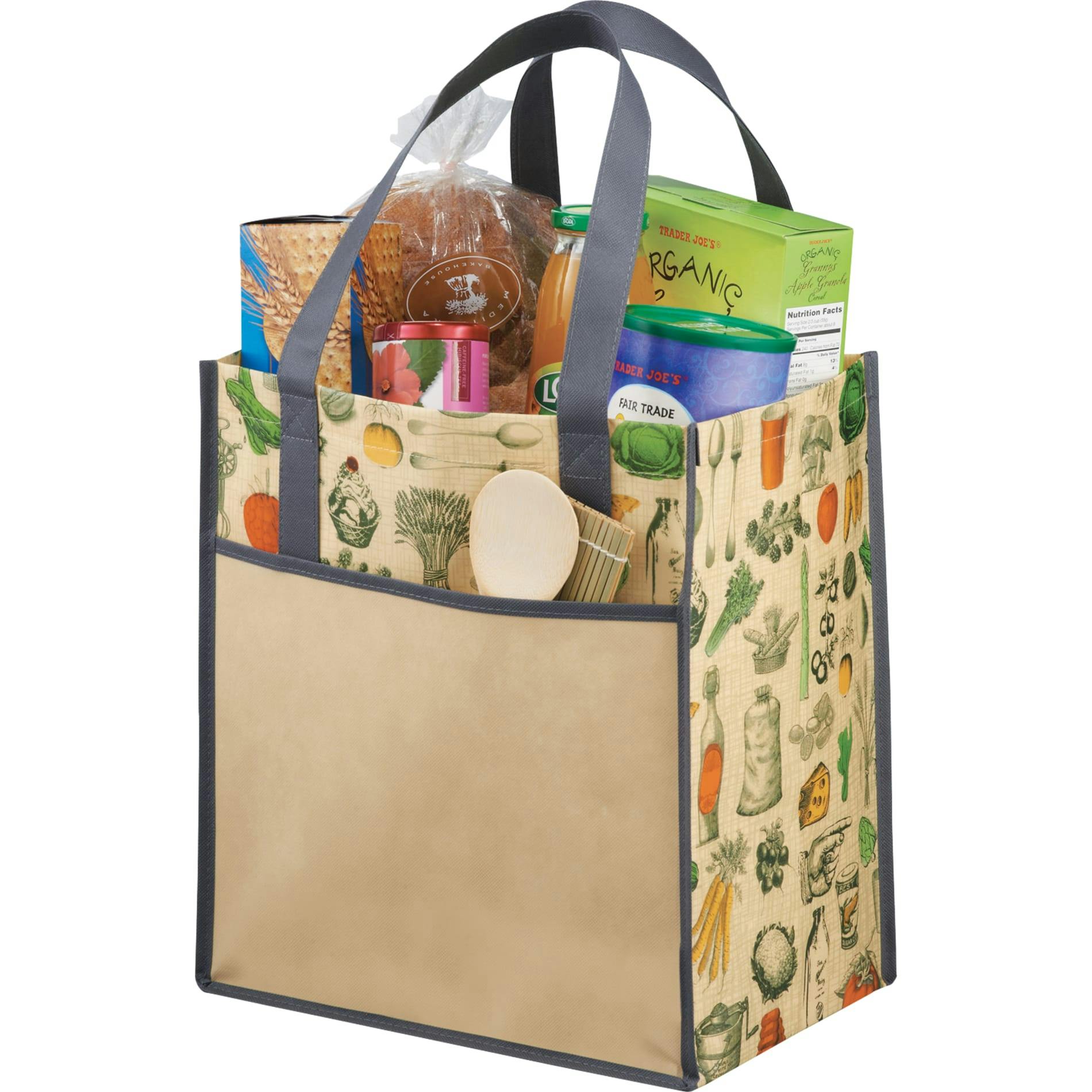 Big Grocery Vintage Laminated Non-Woven Tote - additional Image 2