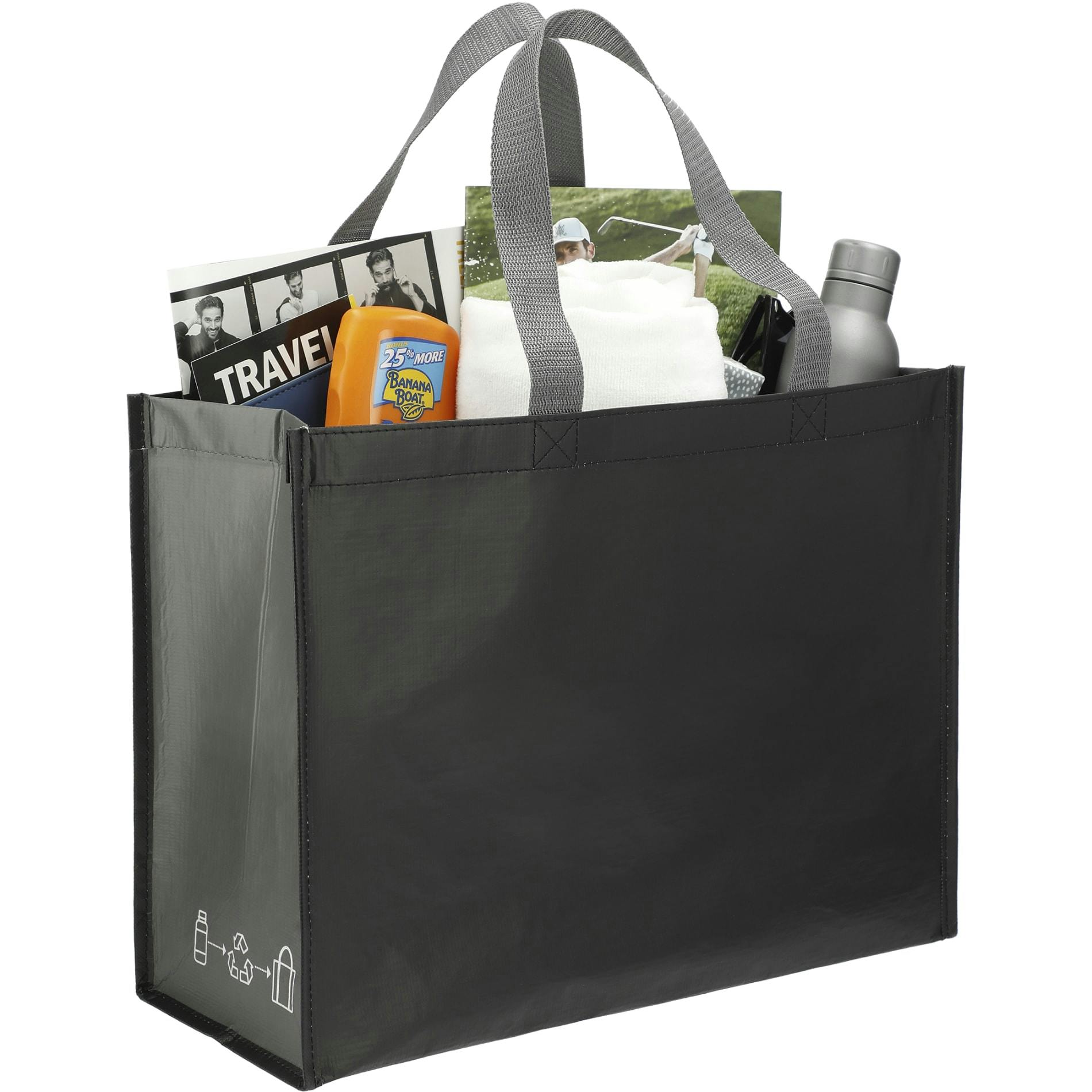RPET Laminated Matte Shopper Tote - additional Image 4
