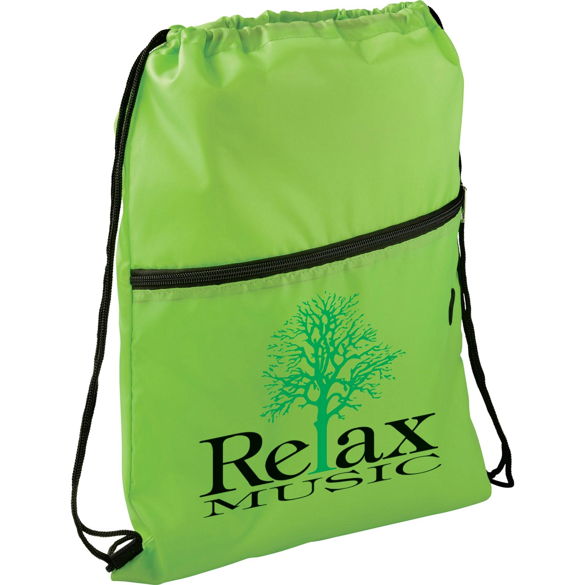 Insulated Zippered Drawstring Bag - additional Image 4