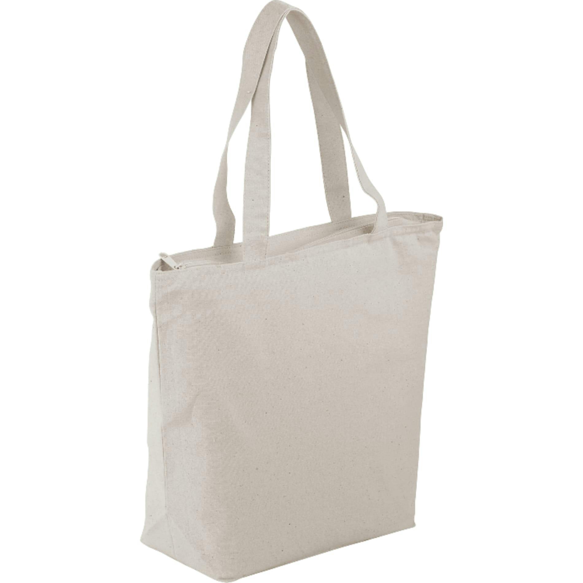 Maine 8oz Cotton Canvas Zippered Tote - additional Image 2